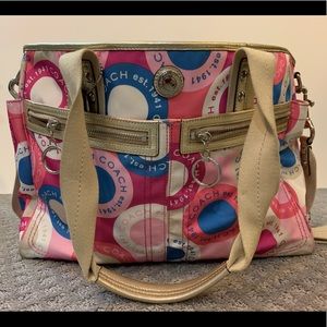 Coach signature C diaper bag/messenger bag